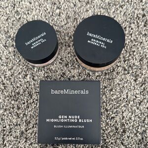 bareMinerals Original Mineral Veil and Gen Nude Blush Set of 3